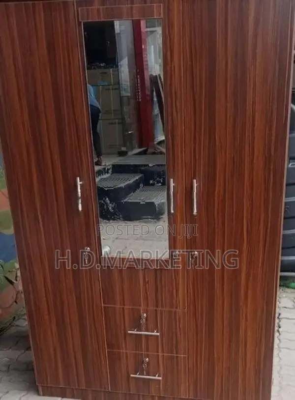 3 Door Melamine Dising Wardrobe -Hpwb03