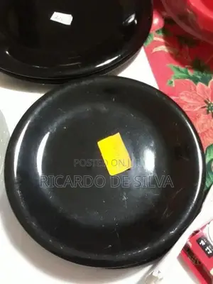 4 Small Imported Black Plates