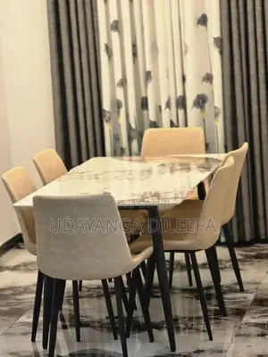 Luxury Granite Dining Table with Chairs