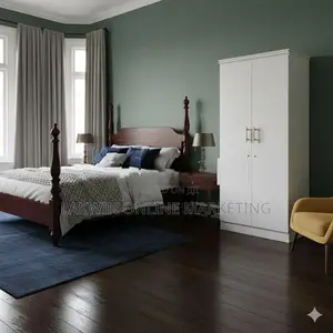 Melamine 2D Wardrobe - White