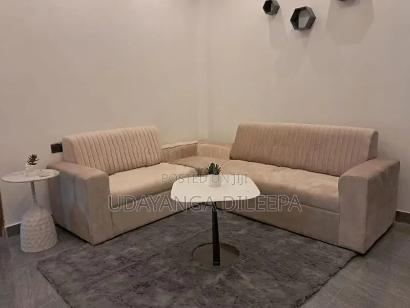 Luxury L Sofa Set