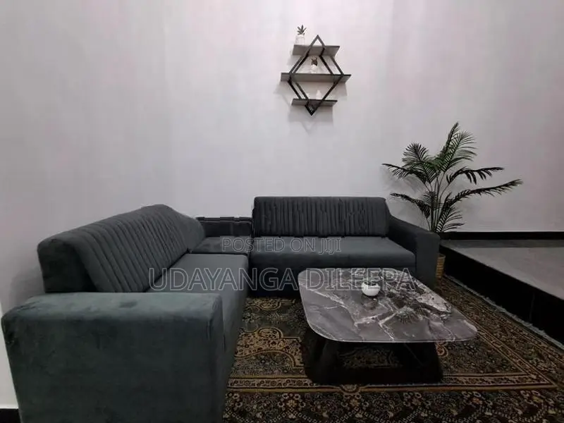 Luxury L Sofa Set