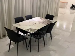 Luxury Granite Dining Table with Chairs