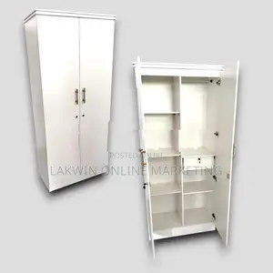 Melamine 2D Wardrobe - White