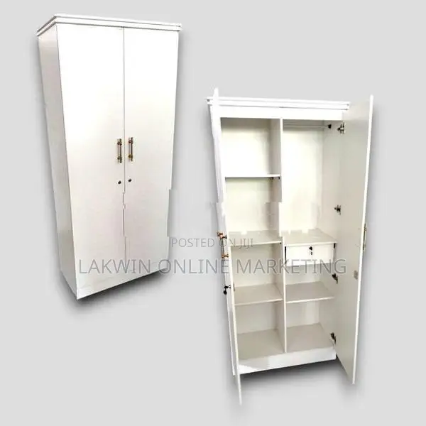 Melamine 2D Wardrobe - White