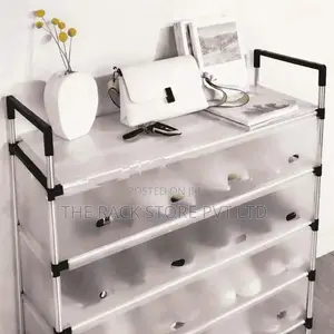 7 Tier Covered Shoe Rack – Foldable Storage Cabinet