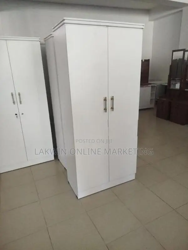 Melamine 2D Wardrobe - White