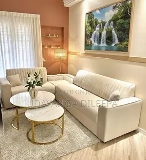 Luxury L Sofa Set