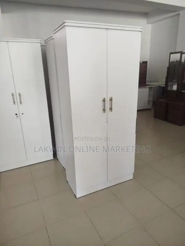Melamine 2D Wardrobe - White