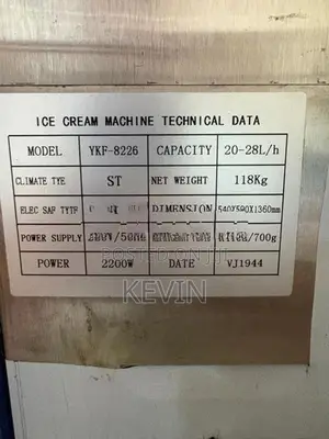Soft Ice cream machine
