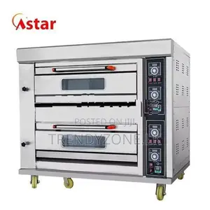 Industrial Gas Oven 2 Deck 4 Trays