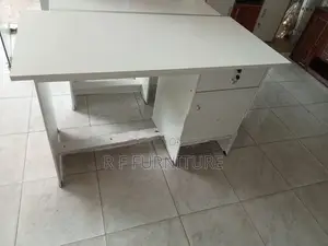 Melamine Writing Table with Cupboard 4 by 2