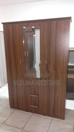 3 Door Melamine Wardrobe -Almari