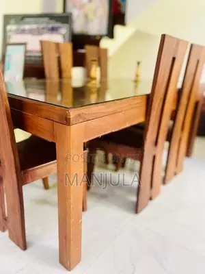 Teak Dining Table with 6 Chairs