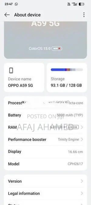 Oppo A59 5G (Used)