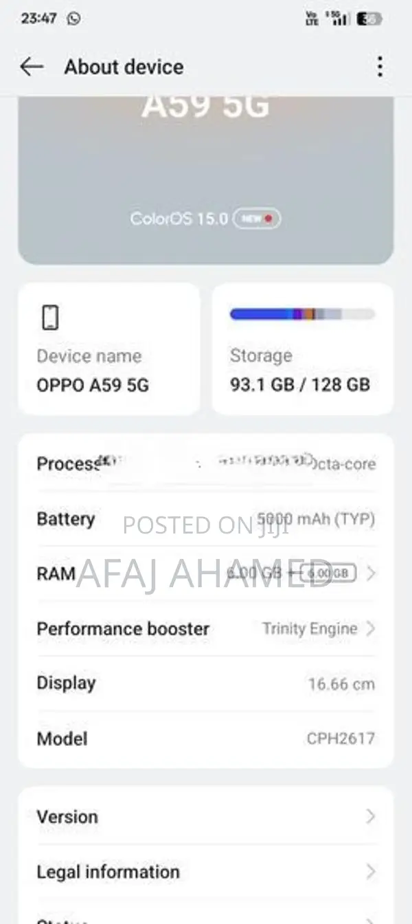 Oppo A59 5G (Used)