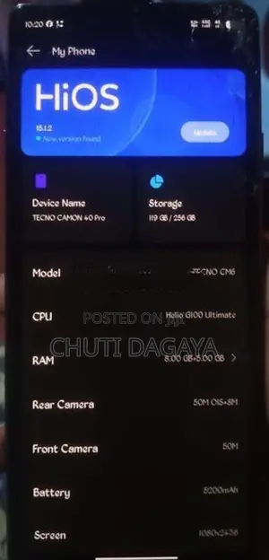 Tecno Camon 40 pro (Used)