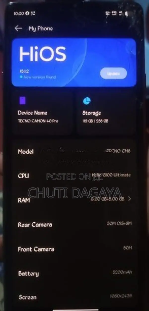 Tecno Camon 40 pro (Used)