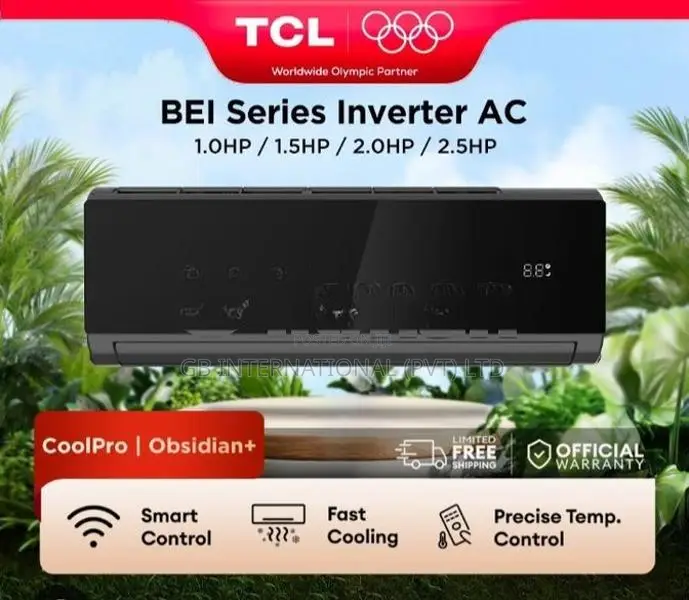 TCL (Black Panel) Air Conditioner Brand New