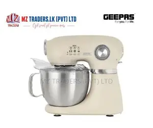 Geepas GSM43013 3 In 1 Mixer 600w 7 Level Speed, 5 Litre Stainless Ste