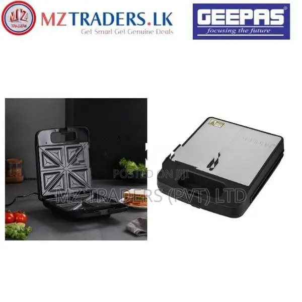 GEEPAS GST5391 1100W 4 Slice Sandwich Maker