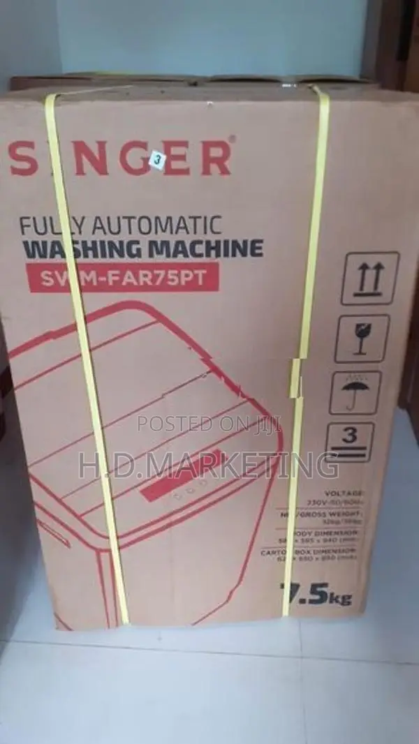 Singer washing machine 7.5Kg