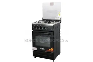 EURO (Turkey) Free Standing Gas Oven with 4 Burner EU55FS4GG-BK