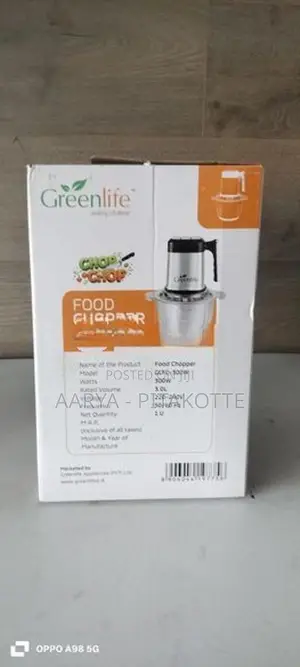 Green Life Food Chopper 3L Capacity