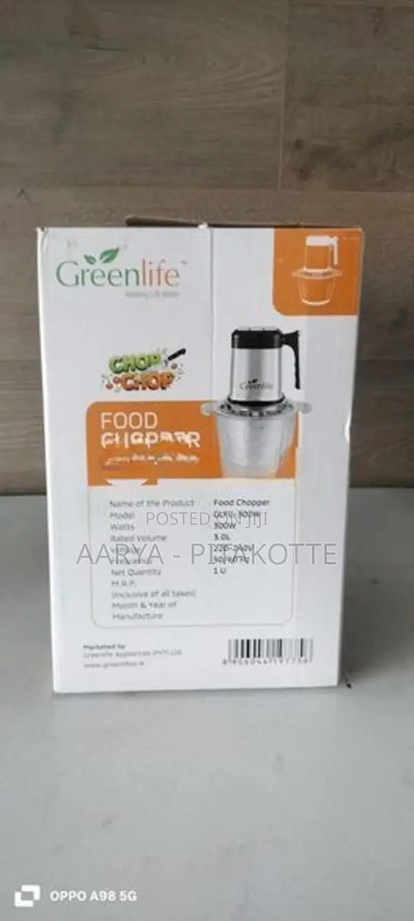 Green Life Food Chopper 3L Capacity