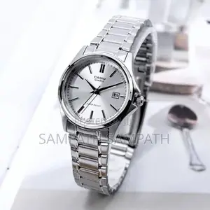 Silver Diale Casio MTP1239D Watch