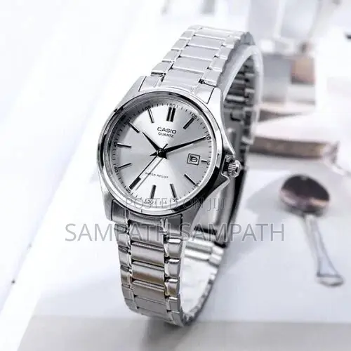 Silver Diale Casio MTP1239D Watch