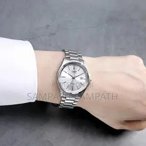 Silver Diale Casio MTP1239D Watch