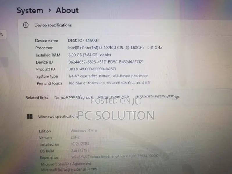 HP ProBook G7 Core i5 10TH Gen NVMe 8GB Laptop With Box