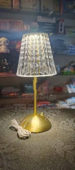 Crystal Rechargeable Table Lamp Touch Button