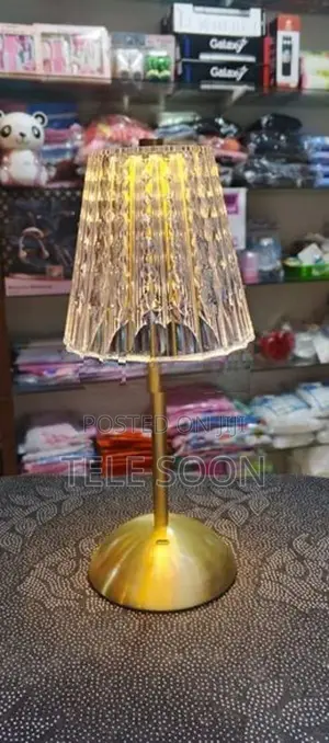 Crystal Rechargeable Table Lamp Touch Button