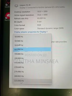 Lenovo Legion 320Hz Gaming Monitor
