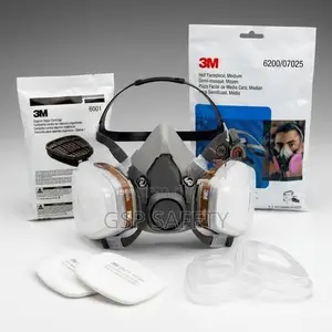 Safety Dust Gas Mask Double Filter - 3M 6200