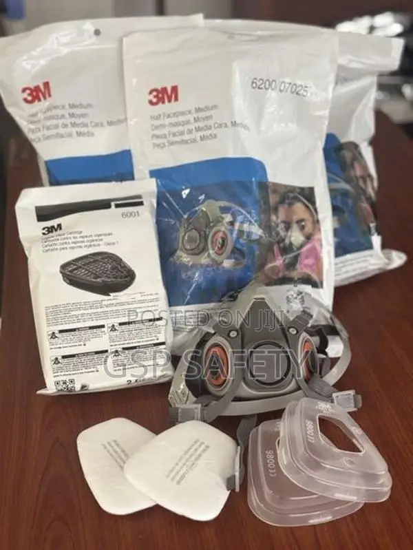 Safety Dust Gas Mask Double Filter - 3M 6200