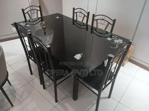 Glass Top Dining Set