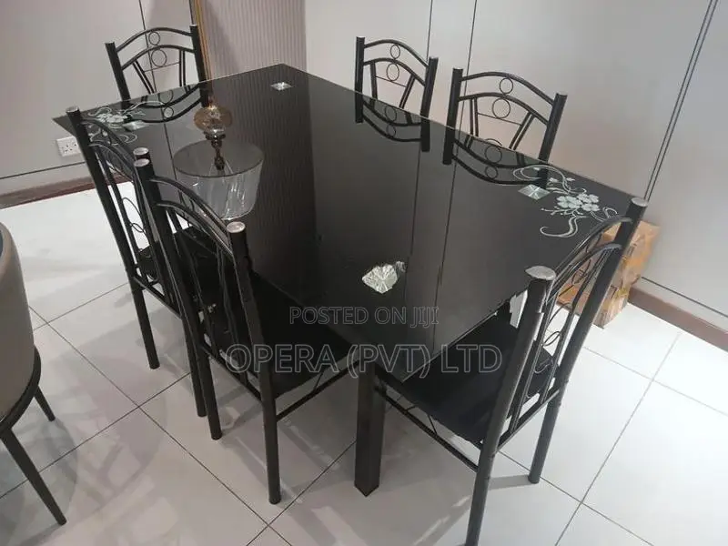 Glass Top Dining Set