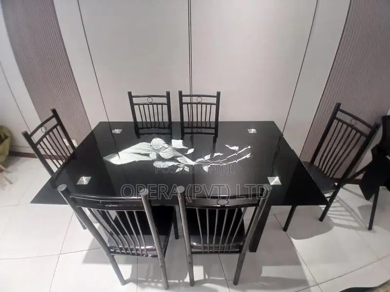 Glass Top Dining Set