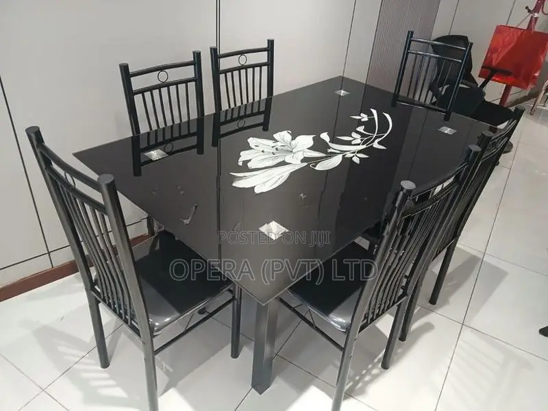 Glass Top Dining Set