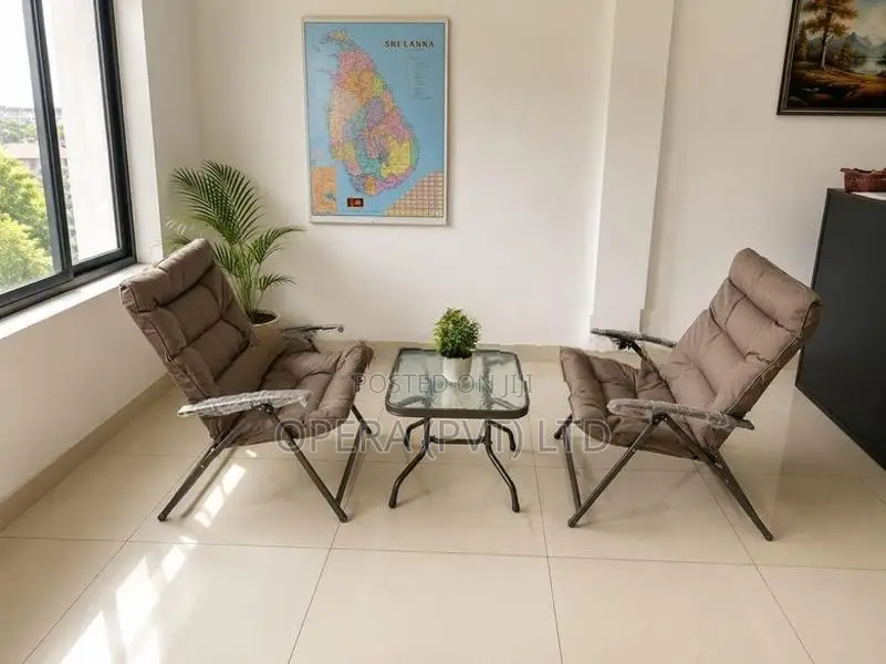 Portable Balcony Chair with Table Set