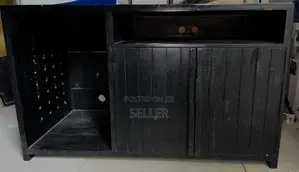 Solid Teak TV Console Stand
