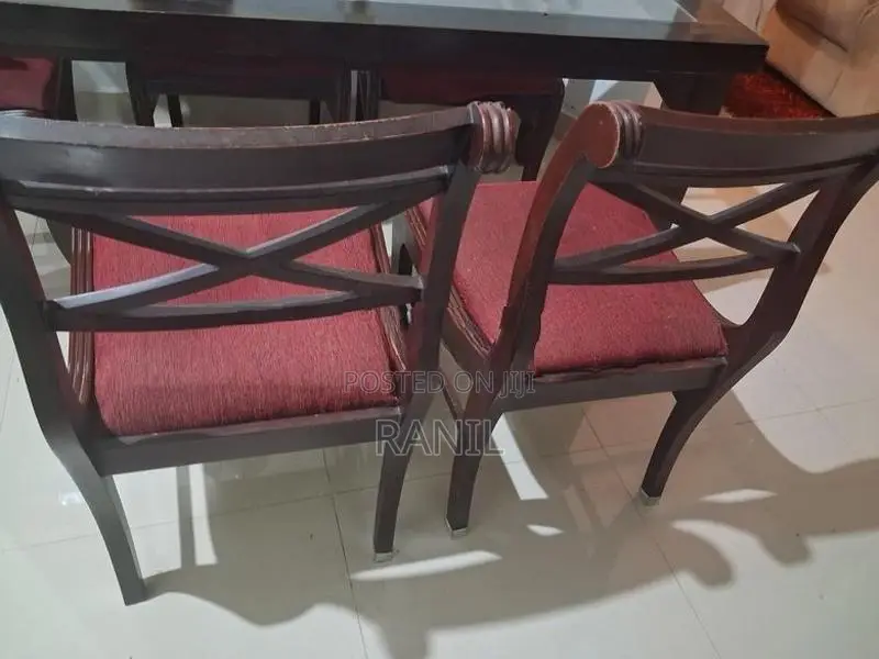 Used Dining Table with 6 Chairs