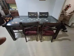 Used Dining Table with 6 Chairs