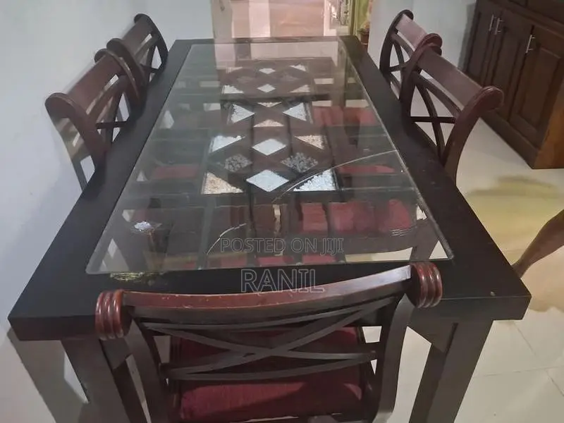Used Dining Table with 6 Chairs