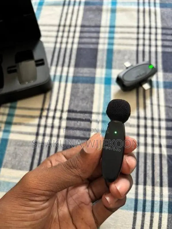 Porodo Dual Connector Lavalier Microphone Mic