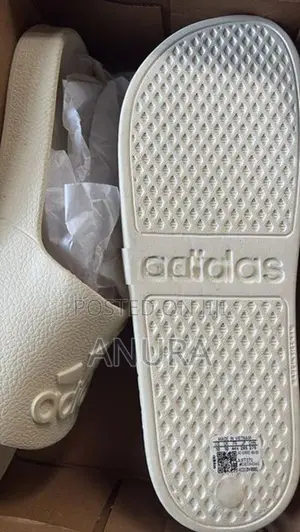 Adidas White Slide Sandals (Brand New)