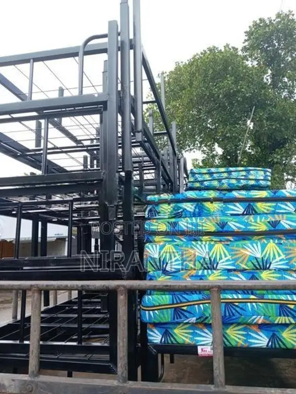 STEEL BUNKER BED තට්ටු දෙකේ යකඩ ඇදන් BUNK